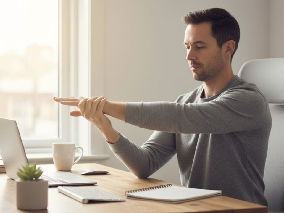 daily wrist forearm exercises support relief carpal tunnel massage burnaby